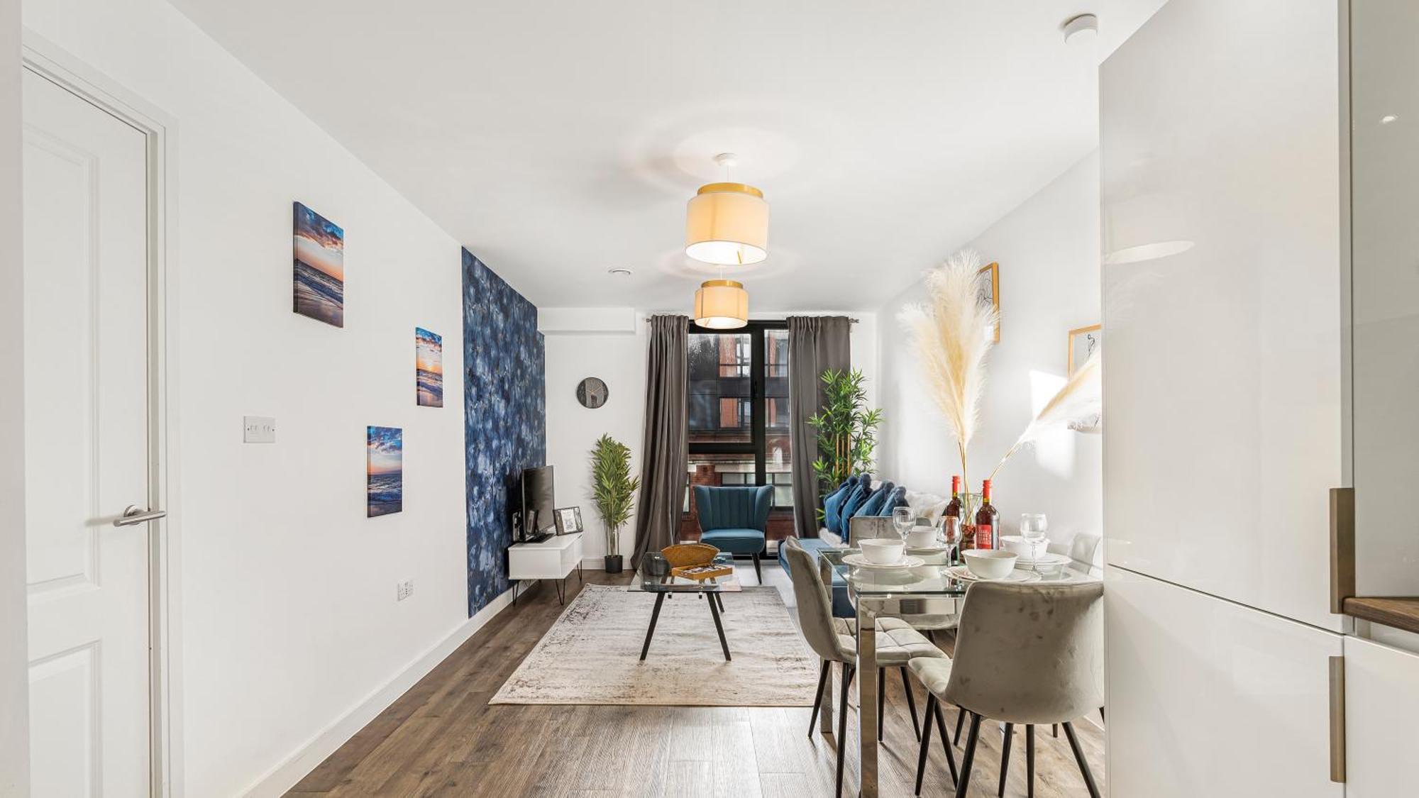 Appartement Oceanic Bliss: 2 Bed 2 Bath + Free Park + Netflix à Birmingham Extérieur photo